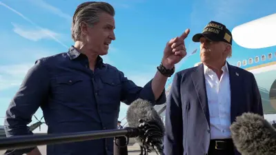 دونالد ترامب يلتقي حاكم كاليفورنيا جافين نيوسوم يناير 2025 