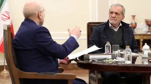 محمد باقر قاليباف ومسعود بزشكيان