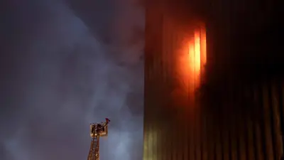 حريق سنترال رمسيس في القاهرة