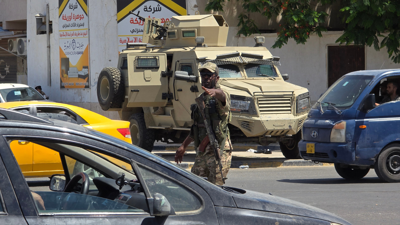 رجل أمن ليبي في طرابلس