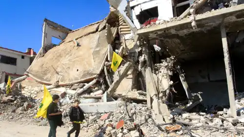 إحدى مناطق نفوذ حزب الله جنوب لبنان بعد غارات إسرائيلية