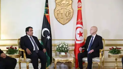 قيس سعيد ومحمد المنفي