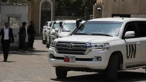 سيارات تابعة للأمم المتحدة في اليمن