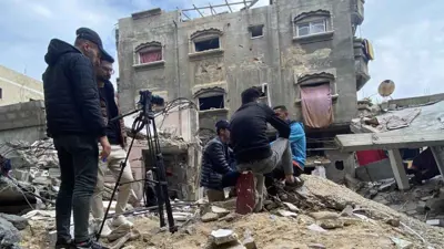 أثناء تصوير مشهد من الفيلم