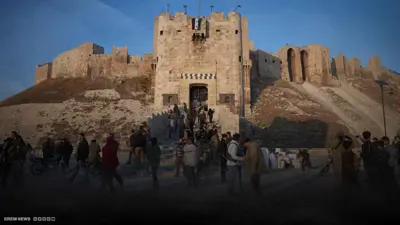 الفصائل المسلحة في قلعة حلب بعد السيطرة عليها