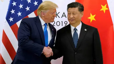 الرئيس الصيني والأمريكي في لقاء سابق