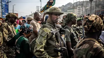 مسلحو حركة إم 23 بعد السيطرة على بوكافو