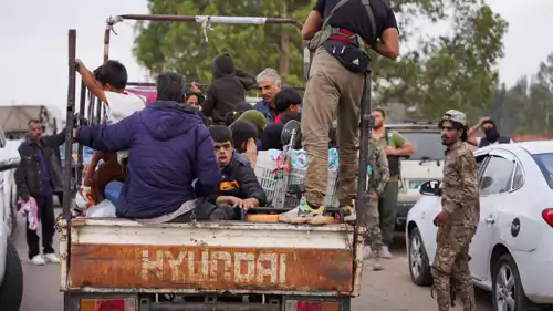 نزوح عائلات سورية من محافظة السويداء