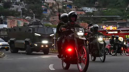 جنود كولومبيون قرب الحدود مع فنزويلا