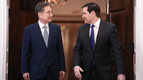 وزير الخارجية الكوري الجنوبي تشو هيون ونظيره الأمريكي