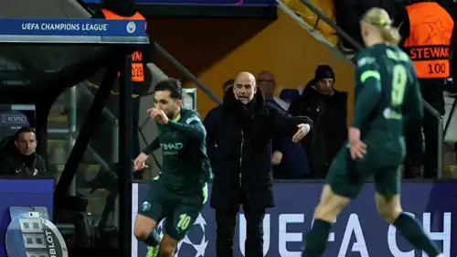 غوارديولا من مباراة مانشستر سيتي وبودو غليمت 