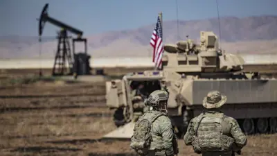 قوات أمريكية بالقرب من حقول النفط في سوريا 