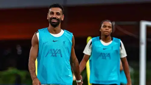 محمد صلاح ونغوموها في تدريبات ليفربول