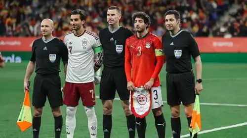 من مباراة مصر وإسبانيا الودية