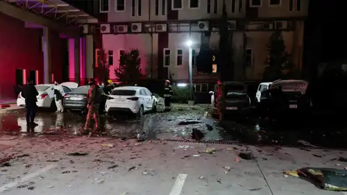 من هجوم سابق قرب مطار أربيل الدولي