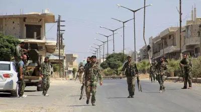 مسلحون في حماة السورية