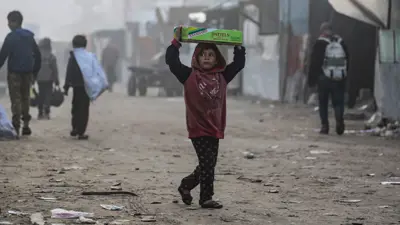 مشهد من غزة بعد إعلان اتفاق وقف النار