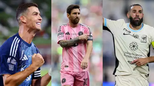 ميسي ورنالدو وكريم بنزيما