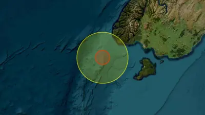 منطقة الزلزال