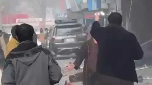 من موقع الانفجار في كابول