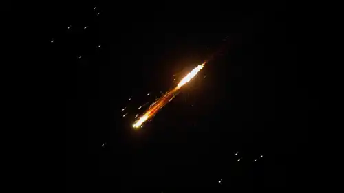 اعتراض صواريخ إيرانية فوق إسرائيل