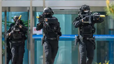 أفراد من الأمن في كوريا الجنوبية