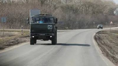 ناقلة جنود روسية في كورسك