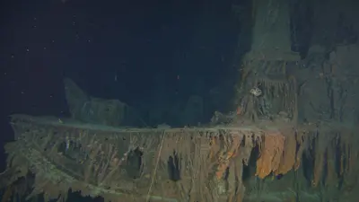  حطام السفينة تيتانيك الغارقة في قاع المحيط