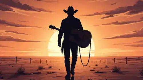 بوستر أغنية Walk My Walk المولدة بالذكاء الاصطناعي