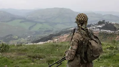 مقاتل من المتمردين في الكونغو