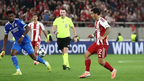 مباراة ريال مدريد وأولمبياكوس بدوري أبطال أوروبا