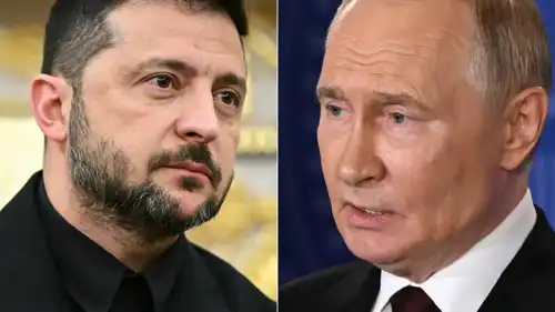 فلاديمير بوتين وفولوديمير زيلينسكي