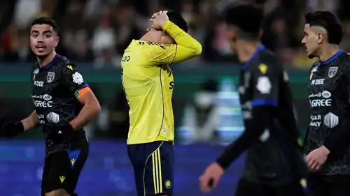 كريستيانو رونالدو في مباراة النصر والتعاون