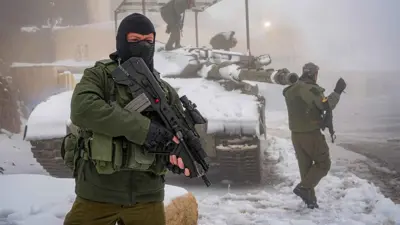 قوات إسرائيلية في جبل الشيخ