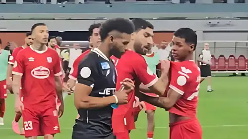 اشتباكات بين لاعبي الشباب السعودي وزاخو العراقي