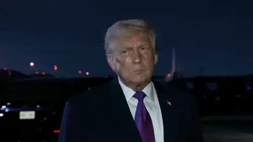 ترامب متحدثاً خلال المقابلة