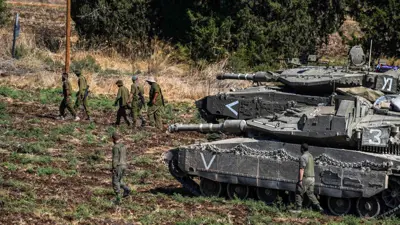 قوات إسرائيلية على حدود لبنان
