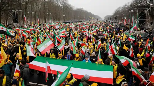 تظاهرات في برلين دعمًا للاحتجاجات الإيرانية
