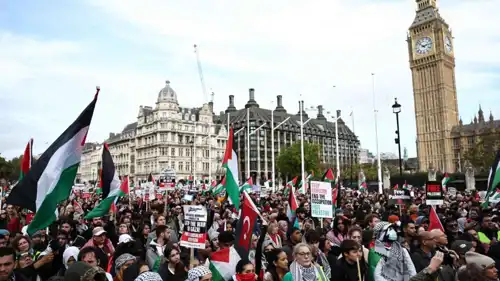مظاهرات داعمة للفلسطينيين في بريطانيا