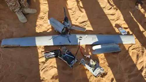 المسيّرة التي تم إسقاطها