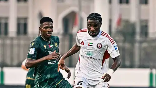 مباراة الجزيرة وخورفكان في دوري أدنوك