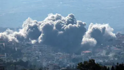 آثار غارات إسرائيلية على لبنان