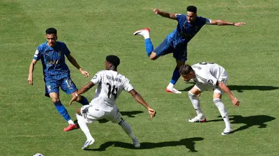 من مباراة ريال مدريد والهلال في مونديال الأندية