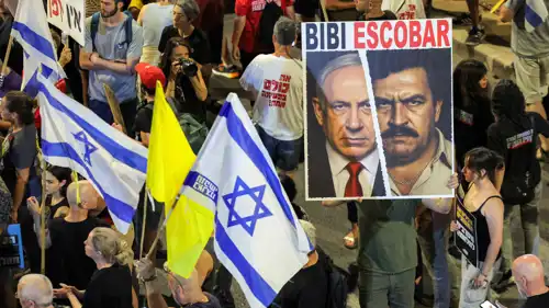 محتجون ضد نتنياهو في تل أبيب