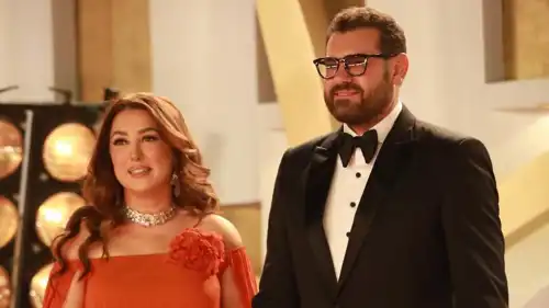 كندة علوش برفقة زوجها عمرو يوسف