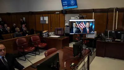 ترامب يظهر "عن بعد" خلال جلسة محاكمته
