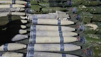 لقطة من الصواريخ المصادرة 