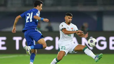 من مباراة العراق والكويت