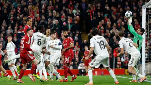 من مباراة ريال مدريد وليفربول