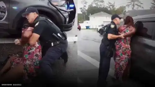 إهانة أمام المدرسة.. ضابط أمريكي يعتدي على أمّ لسبب غريب